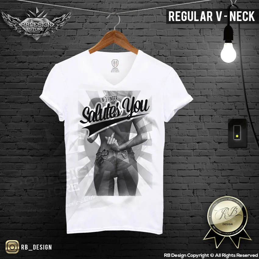 Sexy Bad Girl Men's T-shirt Middle Finger Tank Top MD389