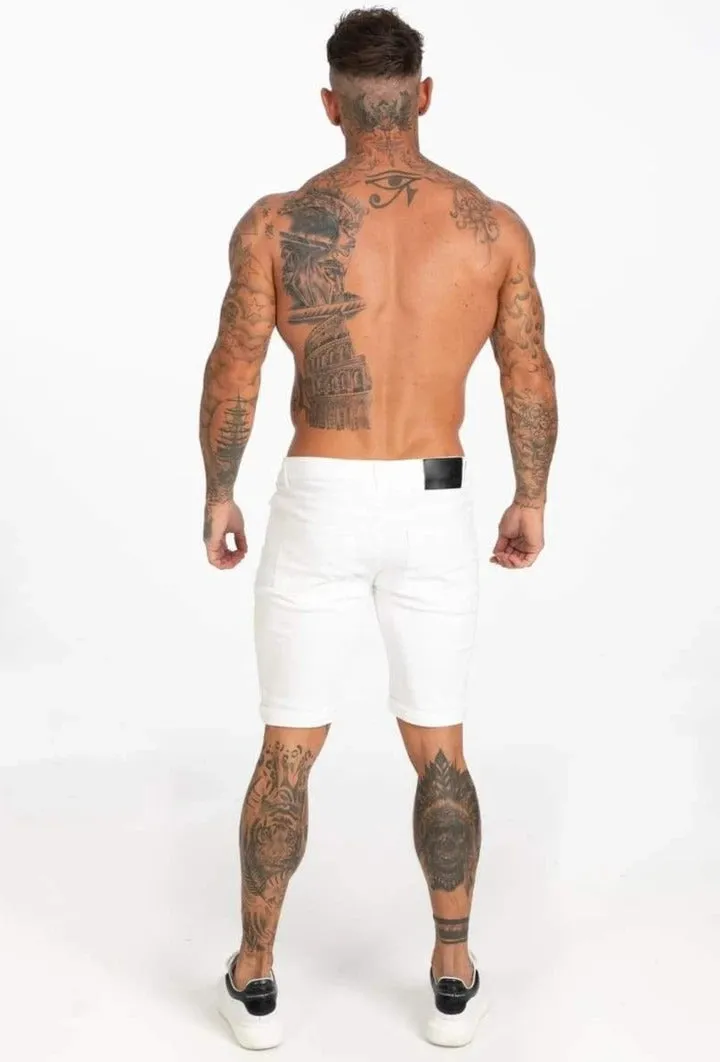 Short Skinny Jeans White