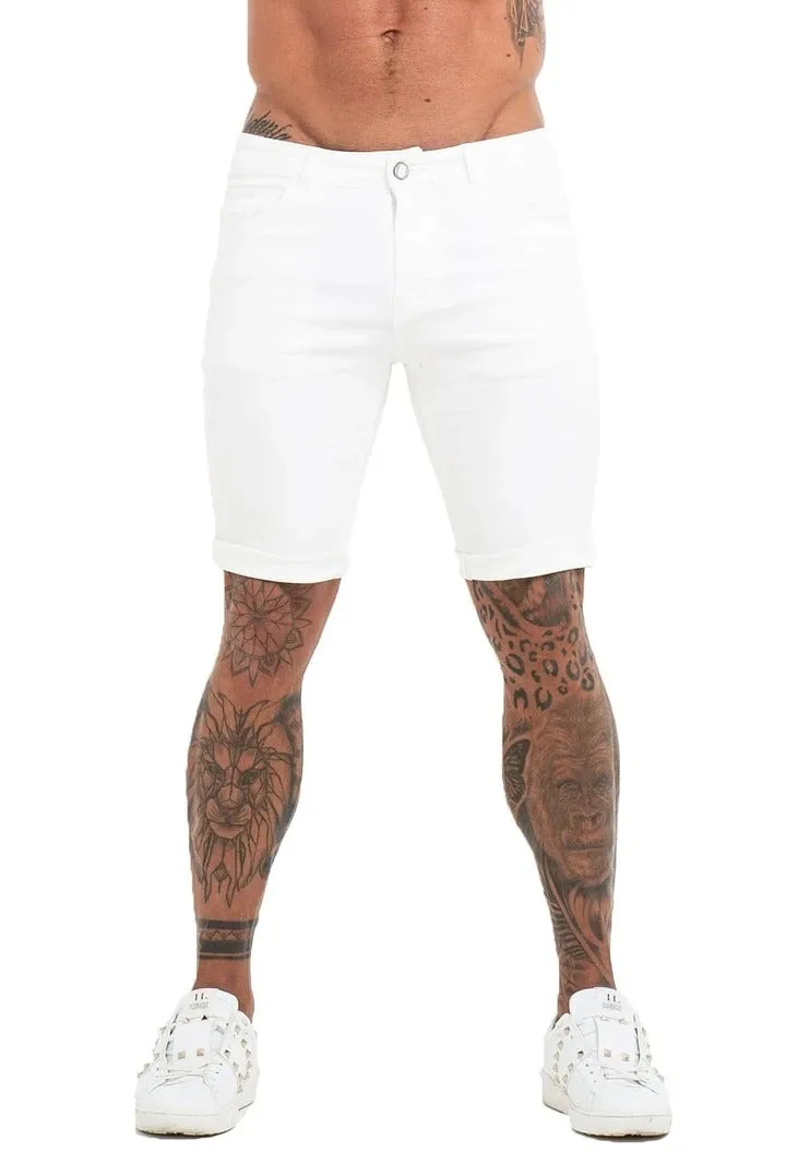 Short Skinny Jeans White