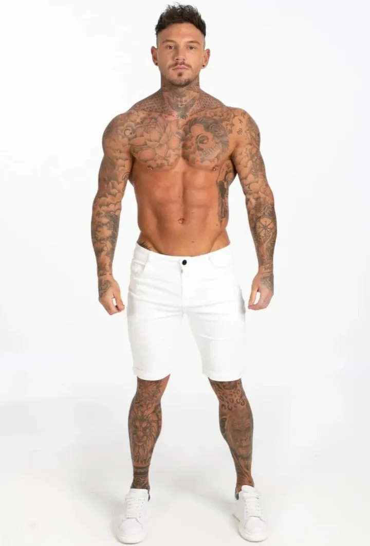 Short Skinny Jeans White
