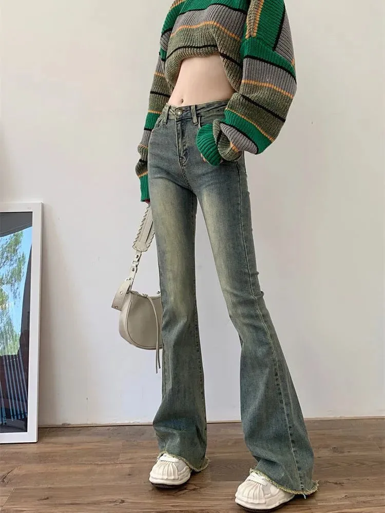 Skinny Vintage Wash High Waist Jeans