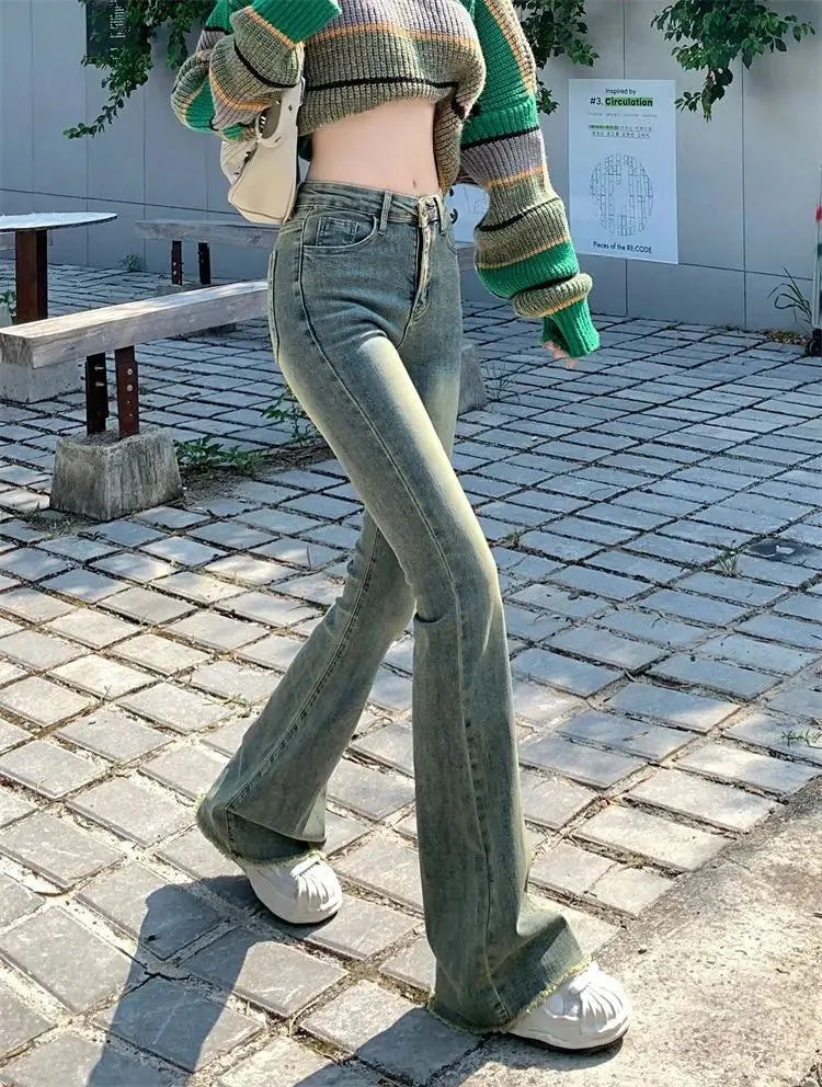 Skinny Vintage Wash High Waist Jeans
