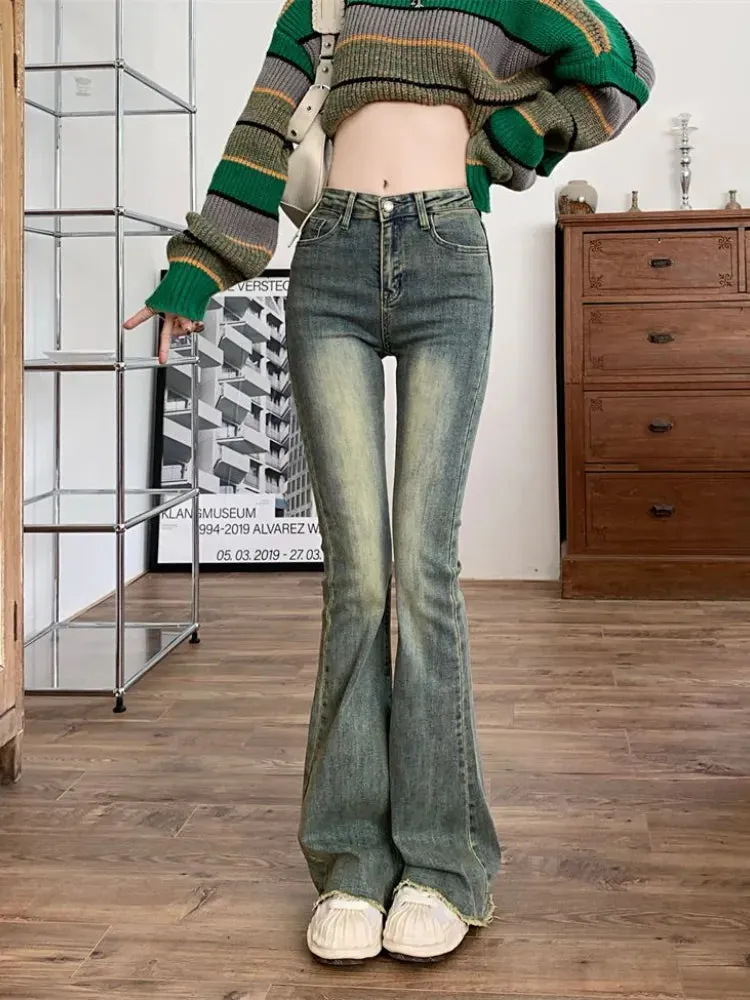 Skinny Vintage Wash High Waist Jeans