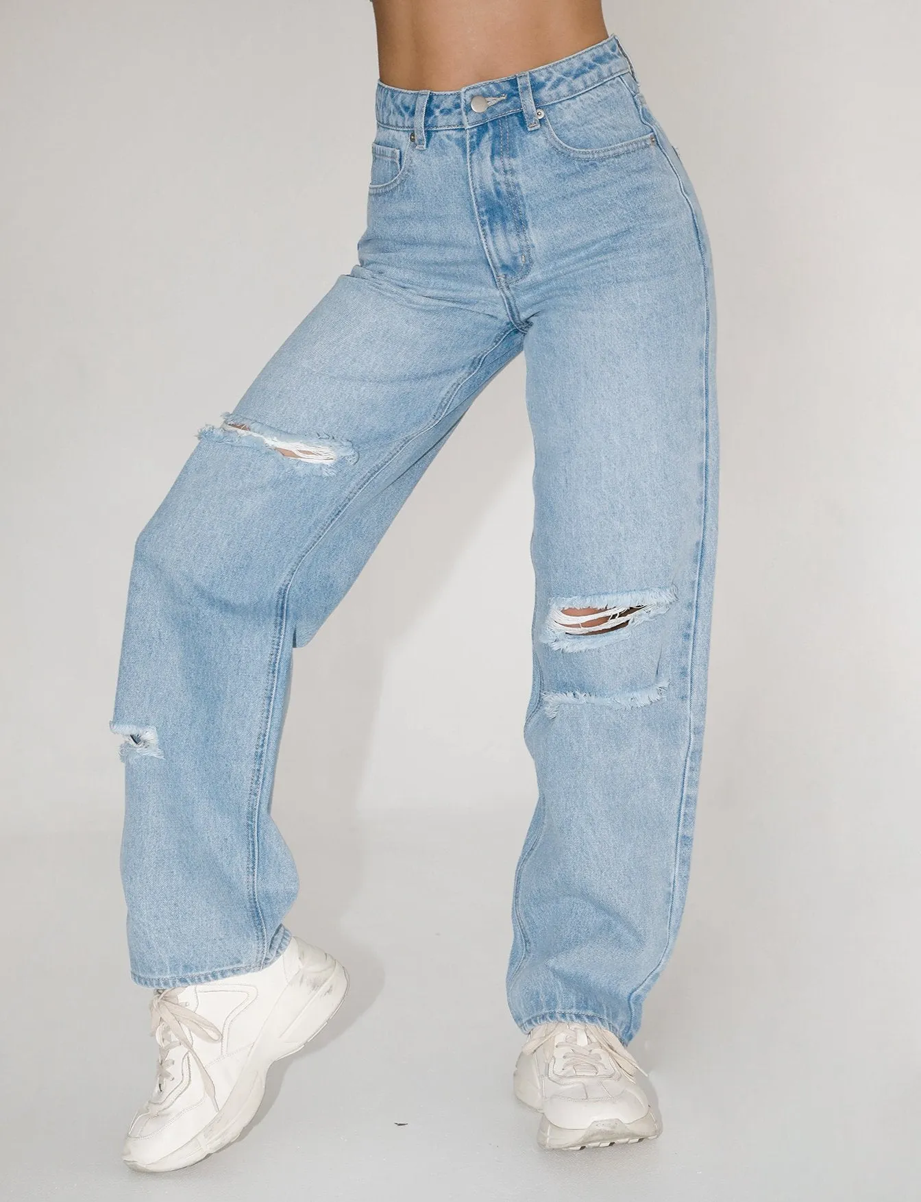 Sofi Straight Leg Jean - Mid Blue