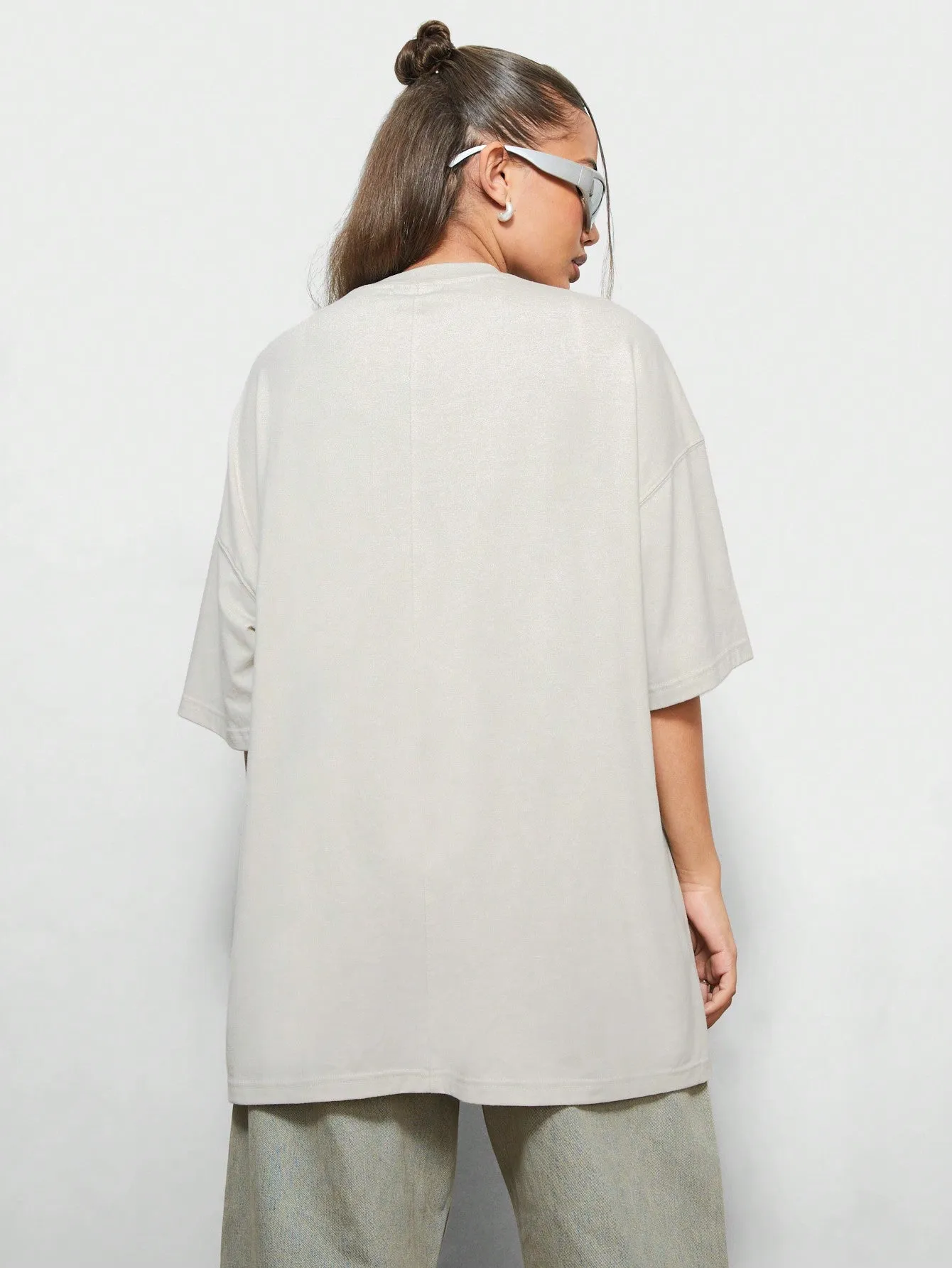 SUMWON WOMEN Oversized Fit Boyfriend Tee