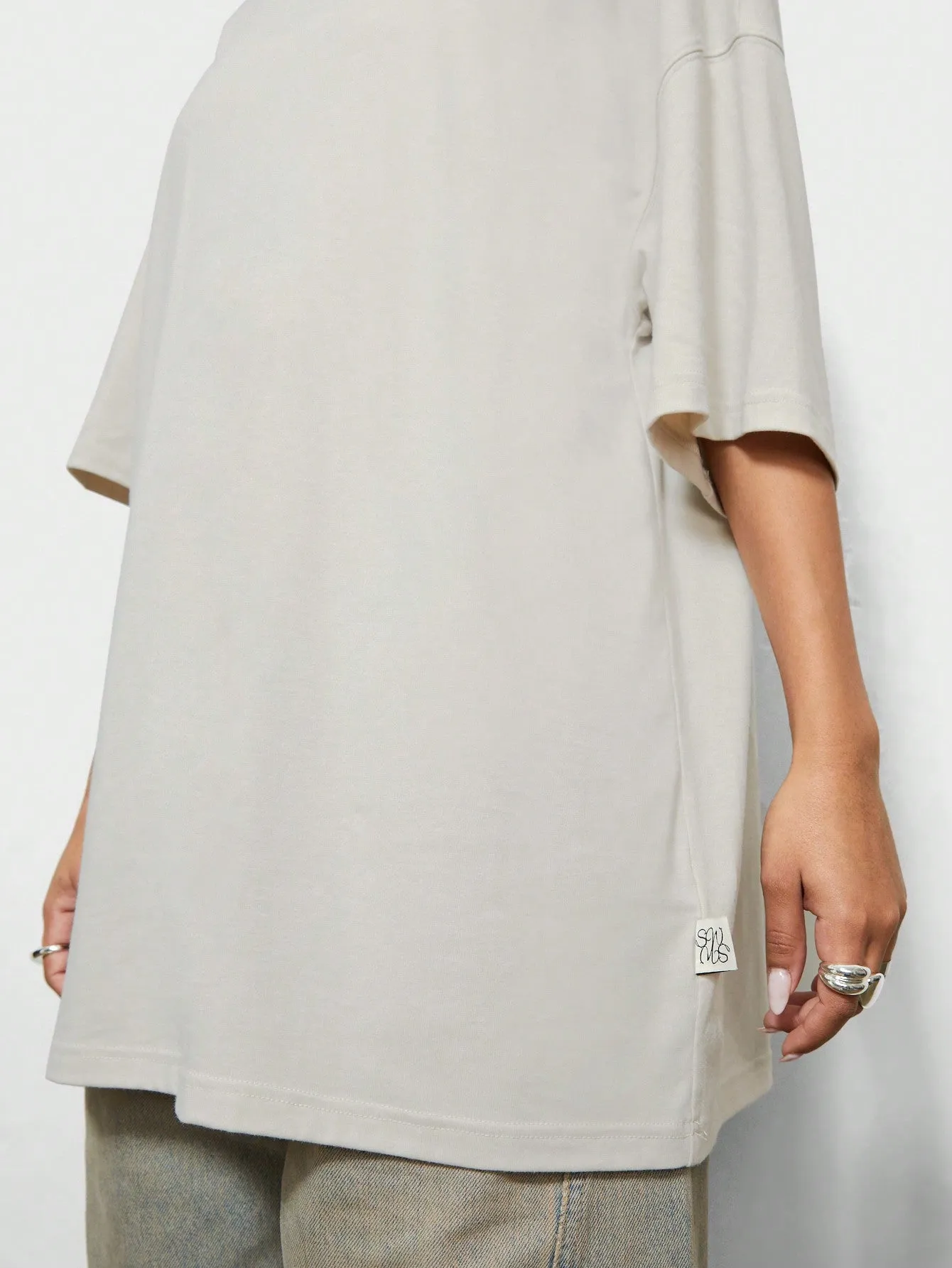 SUMWON WOMEN Oversized Fit Boyfriend Tee