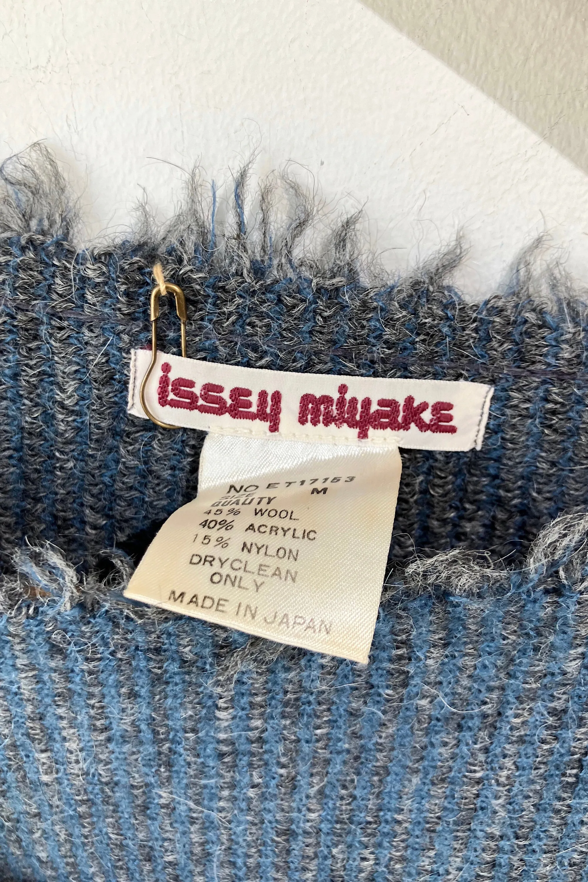 Vintage Issey Miyake Blue Batwing Sweater