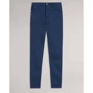 Women Wmp-Sophaa-Skinny Leg Sateen Denim - Dk-Blue